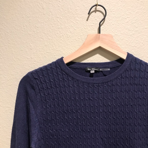 VILA MILANO Blue Peplum-Style Sweater - Picture 3 of 4